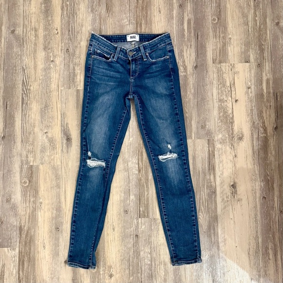 PAIGE | Women’s Skinny Jeans Distressed 26 - Picture 1 of 7